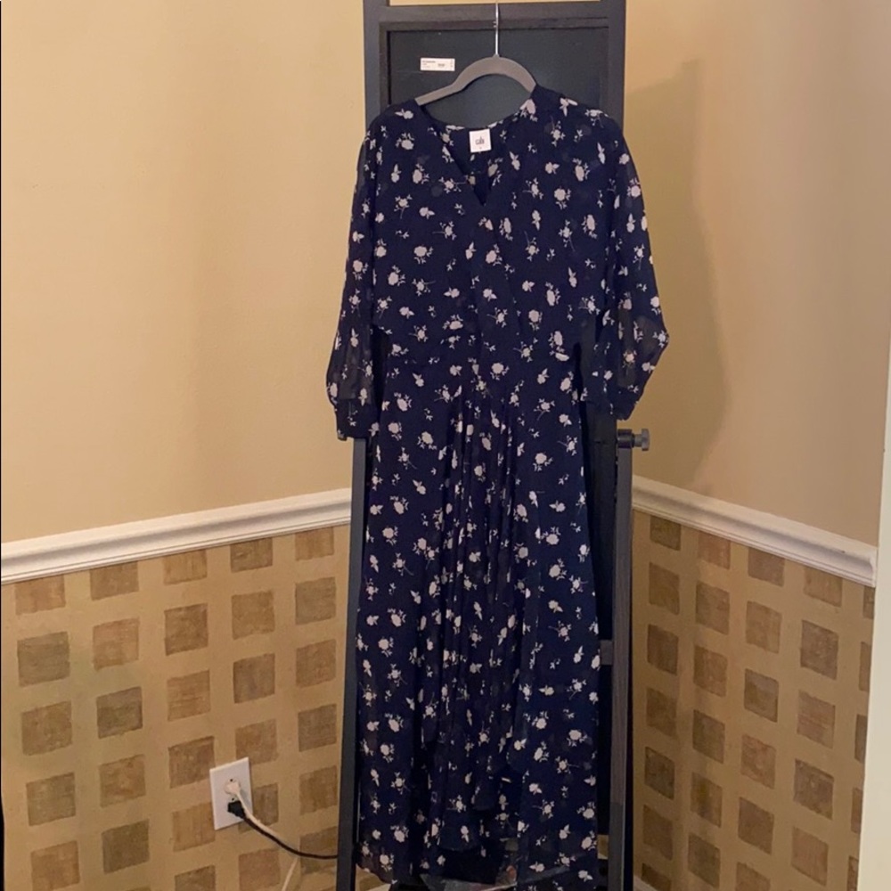 Blue floral dress